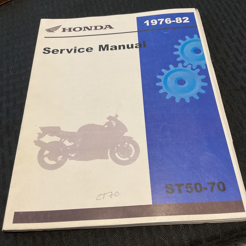 Vintage Honda Service Manual‎ ST50-70 1976-82 Softcover Motorcycle Repair USA